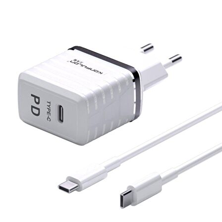 Konfulon C32D 20W PD Hızlı Şarj Cihazı + DC15 5A Type-C Kablo
