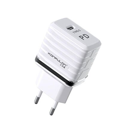 Konfulon C32D 20W PD Hızlı Şarj Cihazı + DC15 5A Type-C Kablo