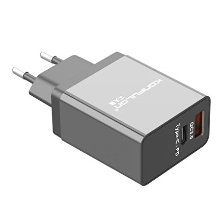 Konfulon C59 Type-C 20 Watt Hızlı Şarj Aleti Siyah