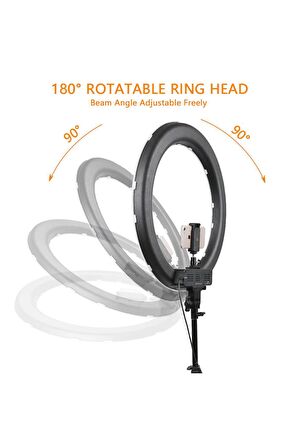 Newface RL-18 Selfie Işığı Tripodlu Ring Light Parlaklık, Işık Açısı ve Renk Sıcaklığı Ayarlı