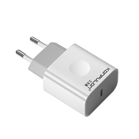 Fuchsia Type-C 20 Watt Hızlı Şarj Aleti Beyaz
