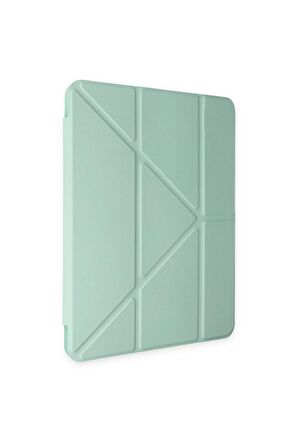 Galaxy Tab S6 Lite P610 Kılıf Tri Folding Kalem Bölmeli Standlı Kılıf
