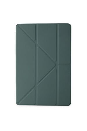 Galaxy Tab S6 Lite P610 Kılıf Tri Folding Kalem Bölmeli Standlı Kılıf