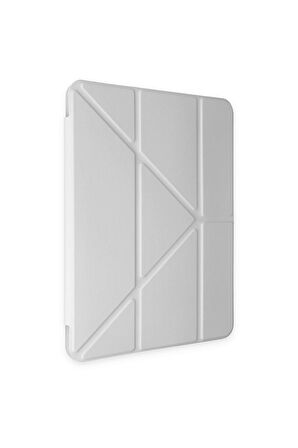 Galaxy Tab S6 Lite P610 Kılıf Tri Folding Kalem Bölmeli Standlı Kılıf