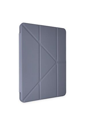 Galaxy Tab S6 Lite P610 Kılıf Tri Folding Kalem Bölmeli Standlı Kılıf