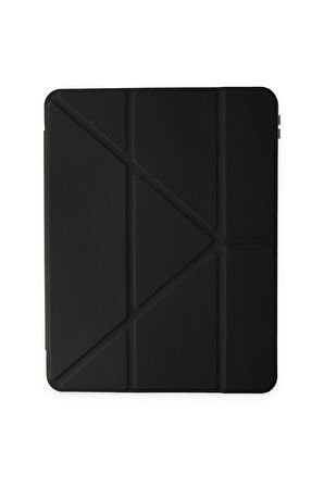 Galaxy Tab S6 Lite P610 Kılıf Tri Folding Kalem Bölmeli Standlı Kılıf