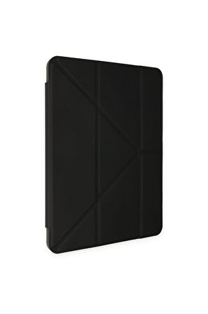 Galaxy Tab S6 Lite P610 Kılıf Tri Folding Kalem Bölmeli Standlı Kılıf
