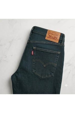512™ Slim Taper likralı esnek Jean Biologia Adv-0000 Lacivert / 30/32