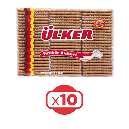 Ülker Pötibör Bisküvi 450 G x 10 Adet