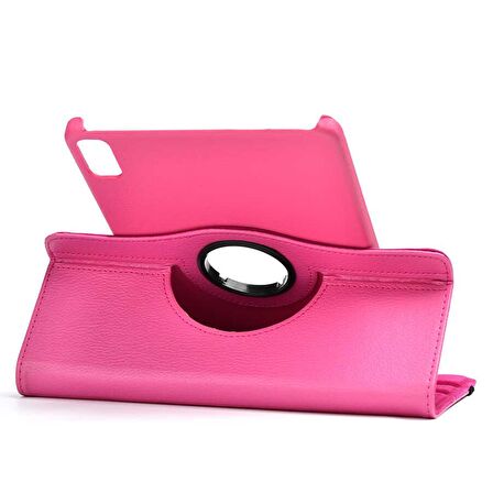 Apple iPad Air 10.9 2022 (5.Nesil) Uyumlu Fuchsia Dönebilen Standlı Tablet Kılıfı