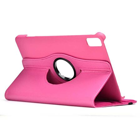 Apple iPad Air 10.9 2022 (5.Nesil) Uyumlu Fuchsia Dönebilen Standlı Tablet Kılıfı