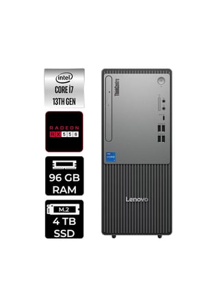 ThinkCentre Neo 50T G5 i7 13700 96GB 4TB SSD RX550/4GB FDOS Masaüstü Bilgisayar & PER4 Bellek