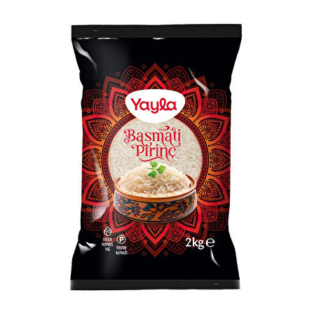 Yayla Bakliyat Basmati Pirinç 2 kg x 2 Adet