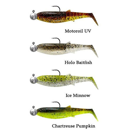 Savage Gear Cannibal Shad 10cm 9gr+10gr #3/0 Clear Water 4+4 Adet Sahte Balık