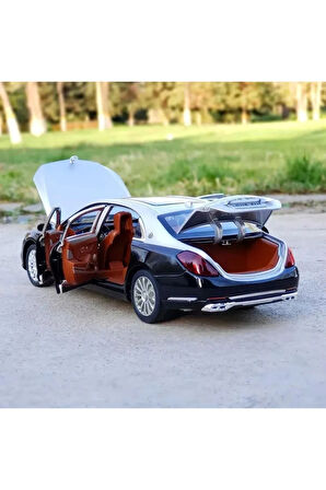 Mercedes Benz Maybach S600 Tarzı Araba 1:24 Diecast Metal Model Araba Koleksiyon Araba Sesli Işıklı