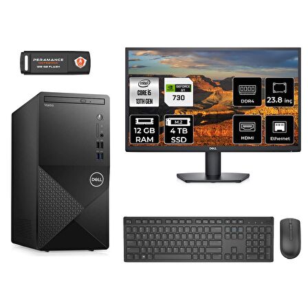 Dell Vostro 3020 i5 13400 12GB 4TB SSD GT730/4GB FDOS N2046VDT3020MTU MASAÜSTÜ PC & 23.8" MONİTÖR