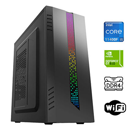 Xaser Xsr700 i5 11400F 8GB Ram 256GB M.2 NVMe SSD 2GB GT610 Ekran Kartı 23.8" Monitör Masaüstü Ofis Bilgisayarı