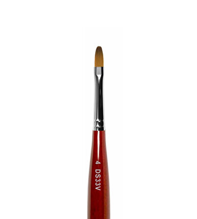 Roubloff DS33V Kapaklı Sentetik Jel Fırça 8mm No:4