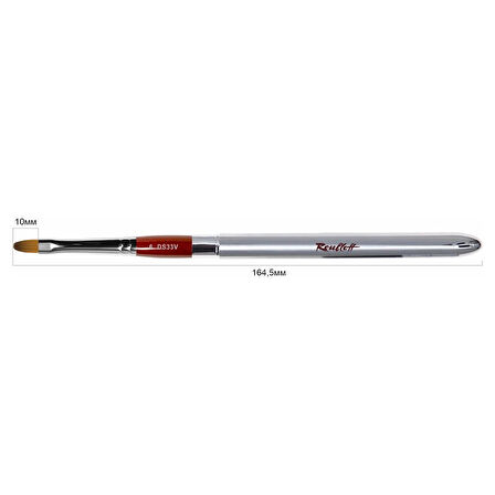 Roubloff DS33V Kapaklı Sentetik Jel Fırça 10mm No:6
