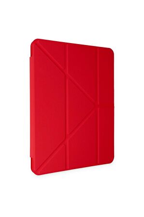 Galaxy Tab S6 P617 Kılıf Tri Folding Kalem Bölmeli Standlı Kılıf