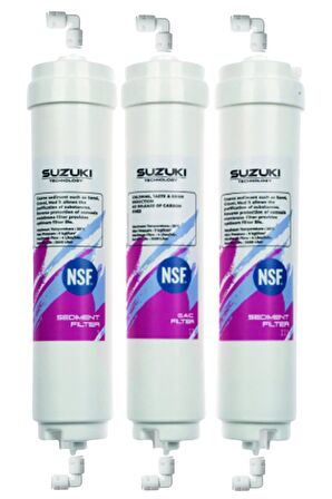 Kpalı Kasa Su Arıtma Filtre Seti 3'lü Inline Set