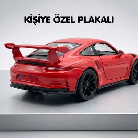 Porsche 911 GT3 Metal Araba - Turuncu