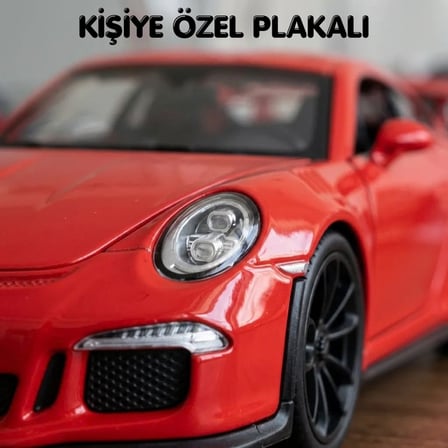 Porsche 911 GT3 Metal Araba - Turuncu