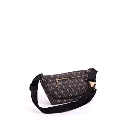 Silver Polo  Kadın  1192-46919 SILVER POLO BEL ÇANTASI M178 FÜME-MAT SİYAH