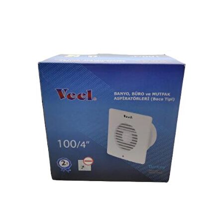 Veel Banyo Büro ve Mutfak Aspiratörleri (Baca Tipi) 12W 100Mm