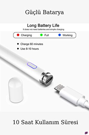 Apple iPad 5 Air Uyumlu Dokunmatik Ekran Kalemi Yazı ve Çizim için Stylus Pen