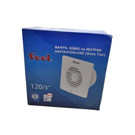 Veel Banyo Büro ve Mutfak Aspiratörleri (Baca Tipi) 15W 120Mm