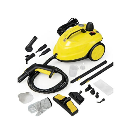Ozmik HW618-B Çok Amaçlı Süpürge El Tipi Buharlı Temizleyici Zemin Halı Kanepe, Döşeme, Araba, 1,5 L