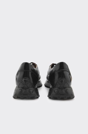 Hakiki Deri El Yapımı Örgülü Bağcıklı Erkek Sneaker