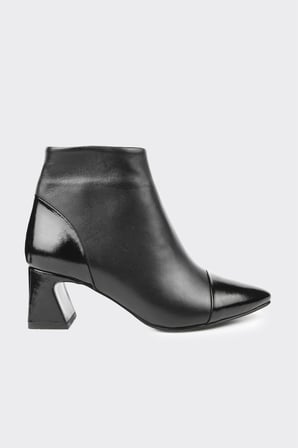 Hakiki Deri Sivri Burun Kadın Bot