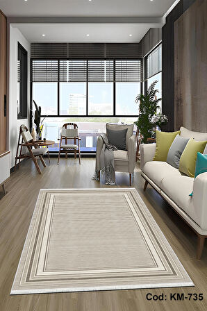 Pamuk Dokuma Taban Kaymaz Yıkanabilir Klasik Desenli  Salon Halısı Mutfak Halısı Koridor Halısı