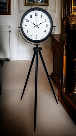 Eskitme Tripod Ayaklı Dekoratif Saat iegxx