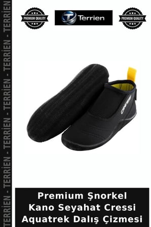 Premium Şnorkel Kano Seyahat Cressi Aquatrek Dalış Çizmesi BLACK L 42-43