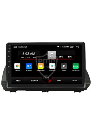 Araç Multimedya Dacia Jogger S Universal 2 GB RAM 32 GB HDD / 9 Inch Ekr. Carplay And. 13 Double Tey