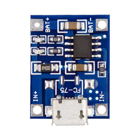TP4056 1A Lithium Batarya Şarz Micro USB Modülü
