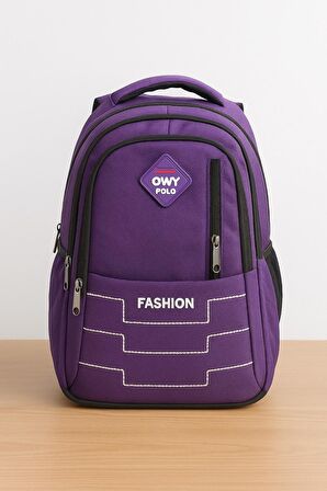 OWYON POLO FASHİON OKUL SIRT ÇANTASI (YENİ SEZON)-MOR
