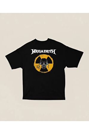 Megadeth Baskılı Unisex Oversize Müzik Grubu Tişört
