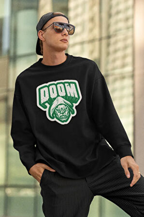 Doctor Doomsday Marvel Karakter Baskılı Unisex Oversize Sweatshirt