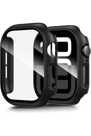 Apple Watch Series 10 / 11 46mm Uyumlu Sert Şeffaf Kılıf Kasa Ve Ekran Koruyucu 360 Tam Koruma Kapak