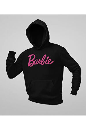 Barbie Yazılı Unisex Oversize Hoodie