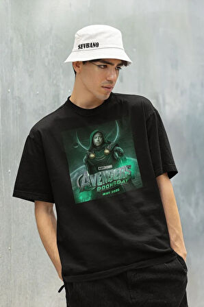 Avengers Doomsday May 2026 Baskılı Unisex Oversize Marvel Tişört