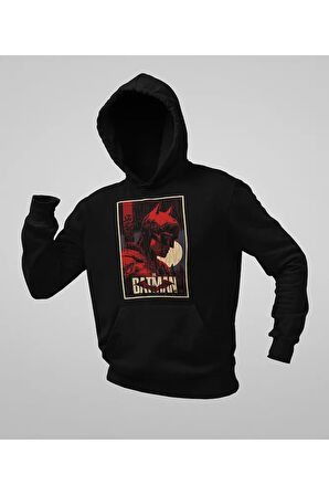 The Batman Baskılı Unisex Oversize Dc Hoodie