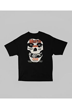Misfits Necros Wilson Center Baskılı Unisex Oversize Rock Metal Tişört
