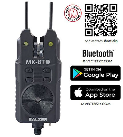 Balzer 11981 MK 6 Fonksiyonlu Bluetooth İndicator Bite Alarm Blue