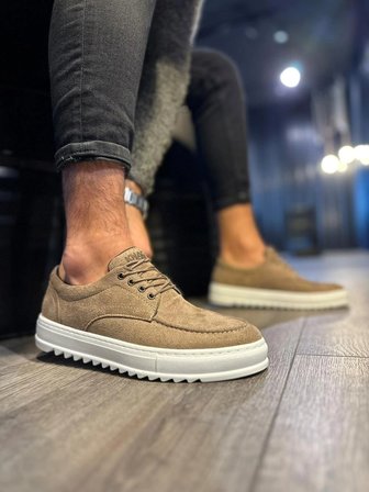 Ravento Erkek Bağcıklı Süet Günlük Spor Klasik Ayakkabı – Camel