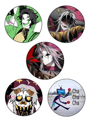Trend Set10-Anime Karakter Temalı Rozet Seti – 15’li Karışık Tasarım Yaka Rozeti-44 mm